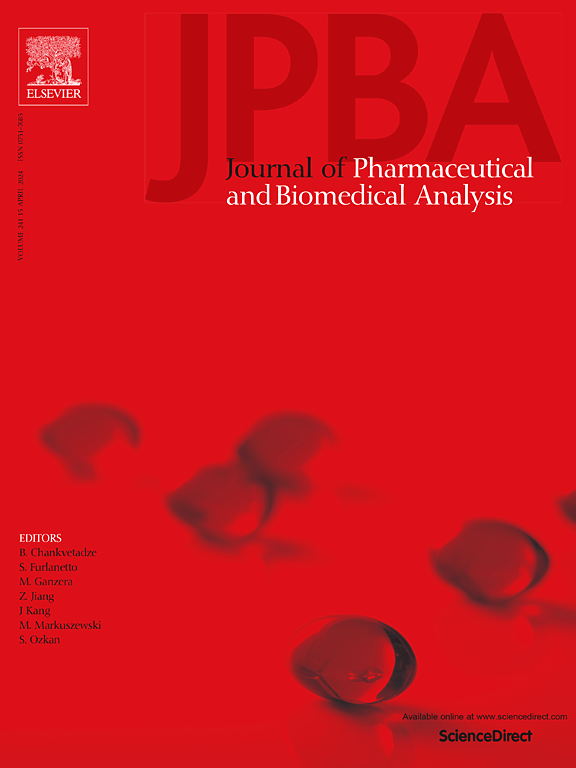 Go to journal home page - Journal of Pharmaceutical and Biomedical Analysis